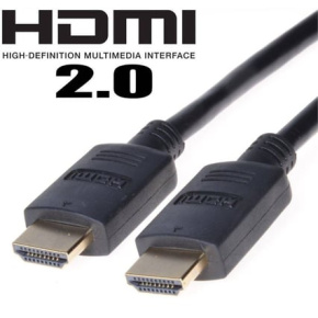 Cable HDMI PremiumCord HDMI 2.0 High Speed+Ethernet, gold-plated connectors, 3m