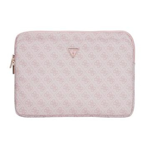 Guess PU 4G Triangle Logo Obal pre Notebook 14'' Pink