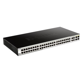 D-Link DGS-1210-48 Smart switch, 48x GbE, 4x RJ45/SFP, fanless