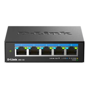 D-Link DMS-105/E 5-port 2.5G Multi-Gigabit QoS IGMP Snooping Switch