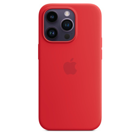 iPhone 14 Pro Max Silicone Case with MS-RED