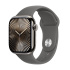 Apple Watch Series 10 GPS + Cellular 42mm Natural Titanium Case with Stone Grey Sport Band - M/L