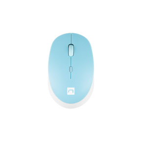 Natec optická myš HARRIER 2/1600 DPI/Kancelárska/Optická/1 600 DPI/Bezdrôtová Bluetooth/Svetlo modrá