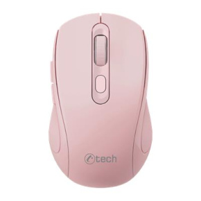 C-TECH WLM-12PK/Ergonomická/Optická/Pre pravákov/1 600 DPI/USB+BT/Ružová