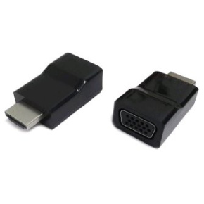 Kab. redukcia HDMI na VGA, M/F, čierna