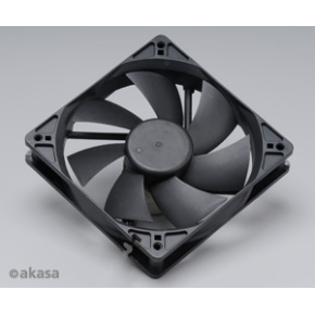 ventilátor Akasa - 12 cm - čierny - tichý S