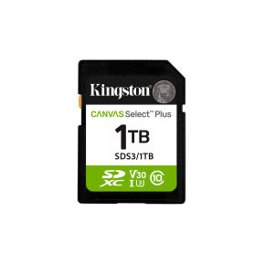 Kingston Canvas Select Plus/SDXC/1TB/UHS-I U3 / Class 10 Kingston Canvas Select Plus/SDXC/1TB/UHS-I U3 / Class 10