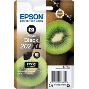 EPSON singlepack, Photo Black 202XL, Premium Ink, XL