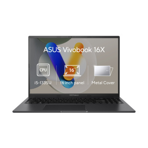 ASUS Vivobook 16X/K3604VA/i5-1335U/16''/WUXGA/16GB/1TB SSD/Iris Xe/W11H/Black/2R