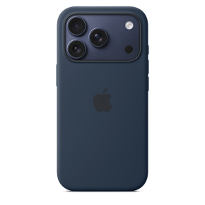 iPhone 17 Pro Silicone Case with MS – Midnight