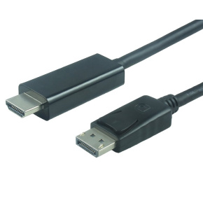 PremiumCord DisplayPort na HDMI kábel 5m M/M