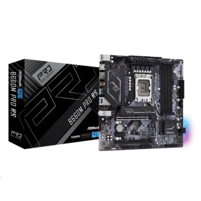 ASRock MB Sc LGA1700 B660M PRO RS, Intel B660, 4xDDR4, 1xDP, 1xHDMI, mATX