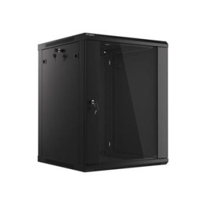Nástěnný rack 19' 15U 600X600mm černý flat pack