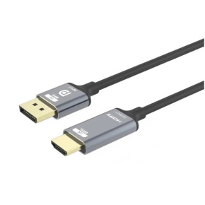 PremiumCord DisplayPort 1.4 na HDMI2.1 kábel pre rozlíšenie 8K @ 60Hz, 4K @ 144Hz, 2m