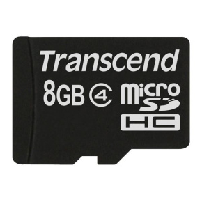 Karta TRANSCEND MicroSDHC 8 GB triedy 4, bez adaptéra