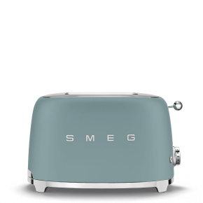 Smeg TSF01EGMEU toustovač / topinkovač, 2 toasty, 6 úrovní opékání, zásuvka na drobky, styl. 50. let, smaragdově zelená Smeg TSF01EGMEU toustovač / topinkovač, 2 toasty, 6 úrovní opékání, zásuvka na drobky, styl. 50. let, smaragdově zelená