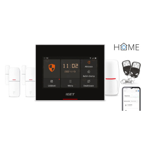 iGET HOME X5 - Inteligentný Wi-Fi/GSM alarm, v aplikácii aj ovládanie IP kamier a zásuviek, Android, iOS