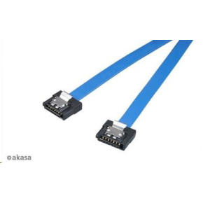 AKASA Super tenký dátový kábel SATA3 pre HDD, SSD a optické mechaniky, modrý, 50 cm