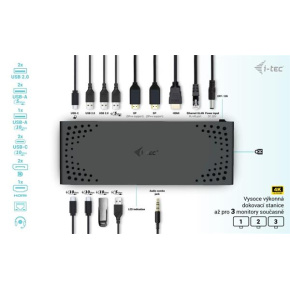 i-tec USB-C Triple Display Docking Station Gen 2, PD 100W