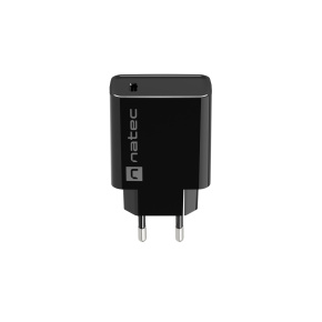 Univerzálna nabíjačka Natec RIBERA 20W 1X USB-C, čierna