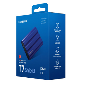 Samsung T7 Shield/1TB/SSD/Externí/2.5''/Modrá/3R