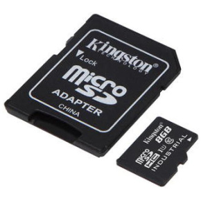 Kingston Industrial/micro SDHC/8GB/100MBps/UHS-I U3/Class 10/+ Adaptér