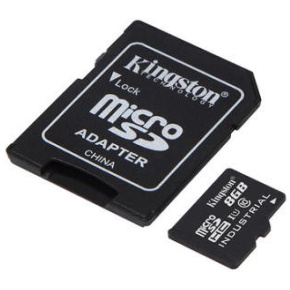 Kingston Industrial/micro SDHC/8GB/UHS-I U3 / Class 10/+ Adaptér