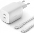 Belkin 65W GaN napájací adaptér 2xUSB-C+100W kábel