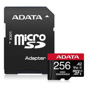 ADATA 256GB MicroSDXC UHS-I U3 V30S HIGH + adaptér