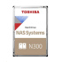 TOSHIBA HDD N300 NAS 8TB, SATA III, 7200 otáčok za minútu, 256MB cache, 3,5", BULK