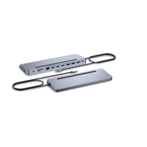 i-tec USB-C Metal Ergonomic 3x 4K Display Docking Station, Power Delivery 100 W