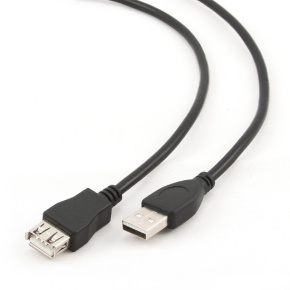 Kábel USB A-A 3m 2.0 predlžovací HQ Black