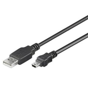 PremiumCord Kábel mini USB, A-B, 5 pinov, 0,5 m