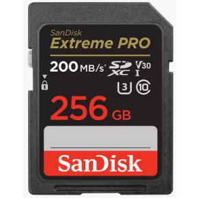 SanDisk Extreme PRO/SDXC/256GB/200MBps/UHS-I U3 / Class 10