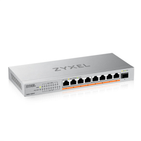 Zyxel XMG-108 8 Ports 2,5G + 1 SFP+, 8 ports 100W total PoE++ Desktop MultiGig unmanaged Switch