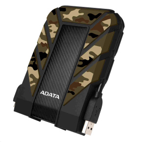 Externý pevný disk ADATA 2TB 2,5" USB 3.1 DashDrive Durable HD710M Pro, kamufláž (guma, odolný voči nárazom/vode/prachu