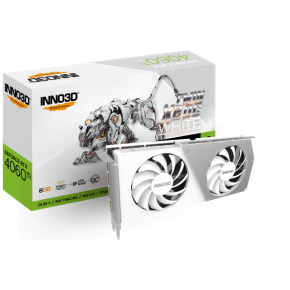 INNO3D GeForce RTX 4060 Ti Twin X2 OC WHITE 8GB/128bit, GDDR6, HDMI, 3xDP