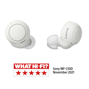 Sony True Wireless WF-C500, biela