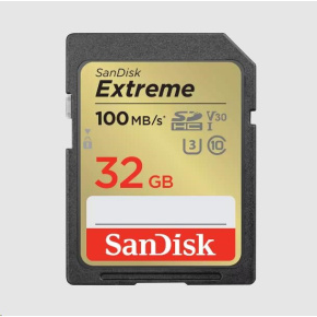 SanDisk Extreme/SDHC/32GB/100MBps/UHS-I U3 / Class 10