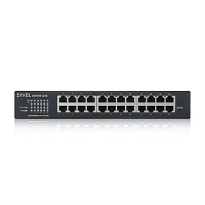 Zyxel GS1915-24E, 24-port GbE Smart hybrid mode Switch, standalone or NebulaFlex Cloud, rackmount, fanless