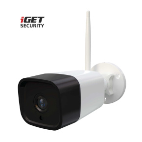 iGET SECURITY EP18 - WiFi vonkajšia IP FullHD 1080p kamera, nočná LED, microSD, pre alarmy iGET M4 a M5