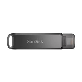 SanDisk iXpand Flash Drive Luxe/256GB/90MBps/USB 3.0/Lightning + USB-A/Čierna