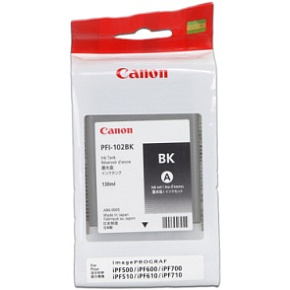 CANON INK PFI-102 BLACK iPF-500, 600, 700 CANON INK PFI-102 BLACK iPF-500, 600, 700