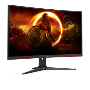 AOC Gaming/C27G2E/27''/VA/FHD/165Hz/1ms/Blck-Red/3R