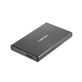Externý box pre HDD 2,5'' USB 3.0 Natec Rhino Go, čierny, hliníkové telo