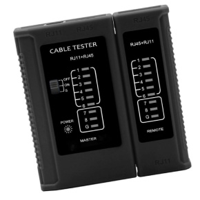 W-star Tester UTP WS468BK, RJ45, RJ11, STP, Cat5e, Cat7, celočierny