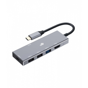 TB USB-C 7v1 adaptér USB 3.0, 2x USB 2.0, HDMI, PD, SD/TF