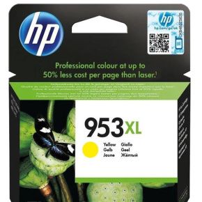 HP 953XL žltá atramentová kazeta, F6U18AE