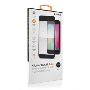 Aligator ochranné sklo PRINT Apple iPhone 16 Pro čierna