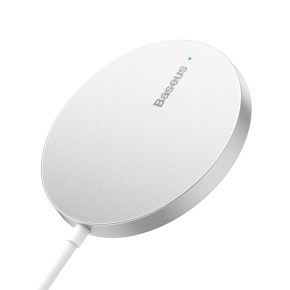 Baseus Bezdrôtová nabíjačka do siete Simple Mini3 15W USB-C biela